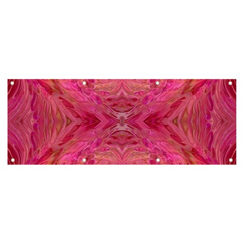 Pink Pour  Banner and Sign 8  x 3  from ArtsNow.com Front