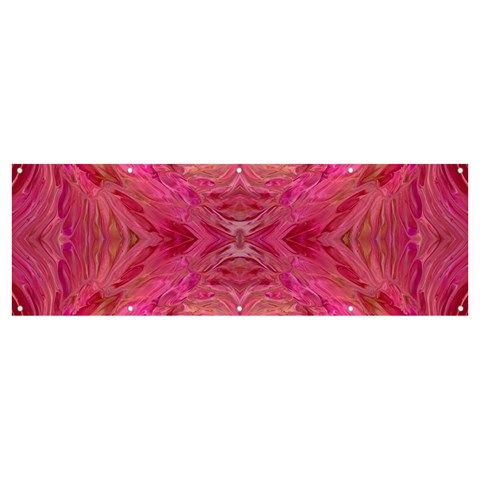 Pink Pour  Banner and Sign 12  x 4  from ArtsNow.com Front