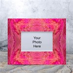 Pink Pour  White Tabletop Photo Frame 4 x6 