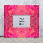 Pink Pour  White Wall Photo Frame 5  x 7 