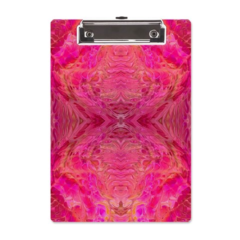 Pink Pour  A5 Acrylic Clipboard from ArtsNow.com Front