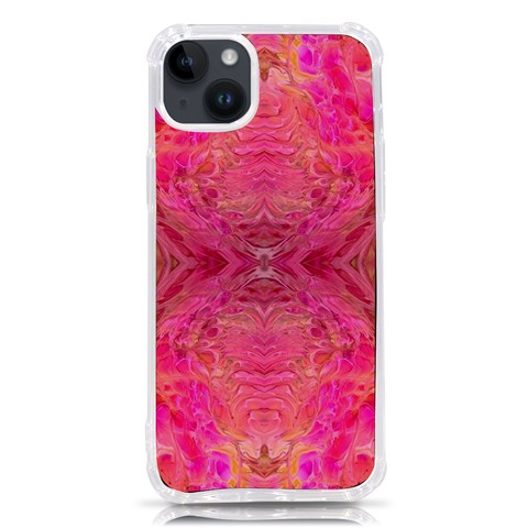 Pink Pour  iPhone 14 Plus TPU UV Print Case from ArtsNow.com Front