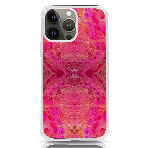 Pink Pour  iPhone 13 Pro Max TPU UV Print Case from ArtsNow.com Front