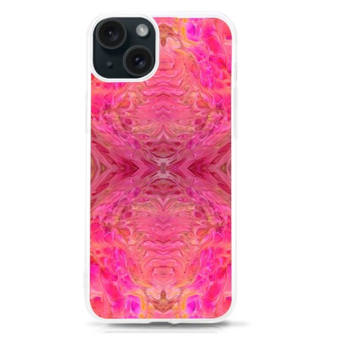 Pink Pour  iPhone 15 TPU UV Print Case from ArtsNow.com Front