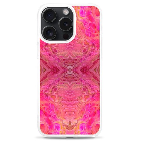 Pink Pour  iPhone 15 Pro Max TPU UV Print Case from ArtsNow.com Front