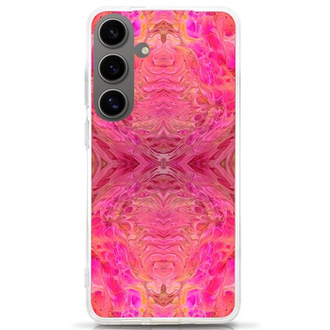 Pink Pour  Samsung Galaxy S24 Ultra 6.9 Inch TPU UV Case from ArtsNow.com Front
