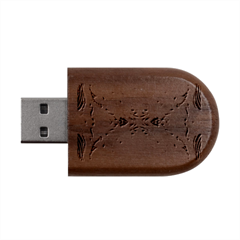 Pink Pour  Wood Oval USB Flash Drive from ArtsNow.com USB
