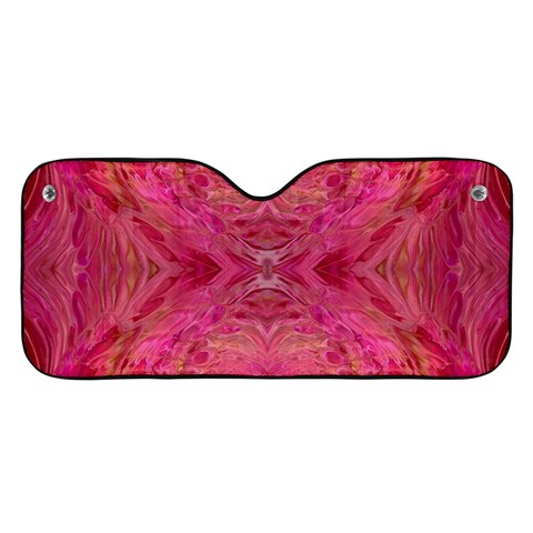 Pink Pour  Car Windshield Sunshade from ArtsNow.com Front
