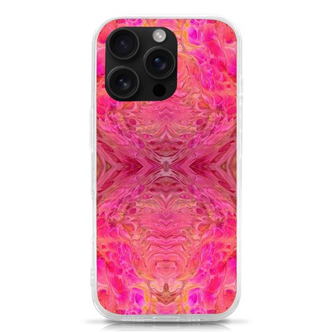 Pink Pour  iPhone 16 Pro TPU UV Print Case from ArtsNow.com Front