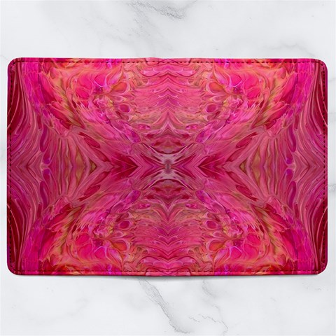 Pink Pour  Microfiber PU Leather Passport Holder from ArtsNow.com Full