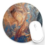Blue flow Round Mousepad