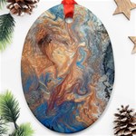 Blue flow Ornament (Oval)