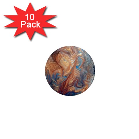 Blue flow 1  Mini Magnet (10 pack)  from ArtsNow.com Front