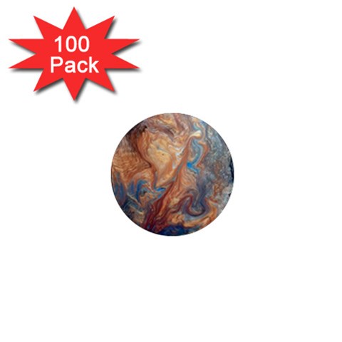 Blue flow 1  Mini Magnets (100 pack)  from ArtsNow.com Front