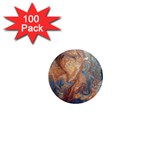 Blue flow 1  Mini Magnets (100 pack) 