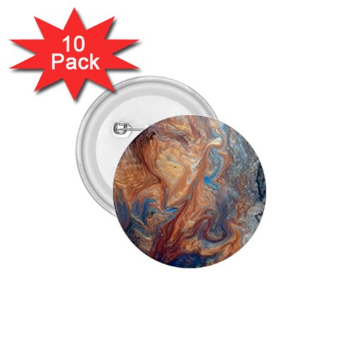 Blue flow 1.75  Buttons (10 pack) from ArtsNow.com Front