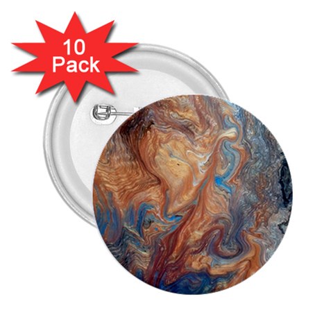 Blue flow 2.25  Buttons (10 pack)  from ArtsNow.com Front