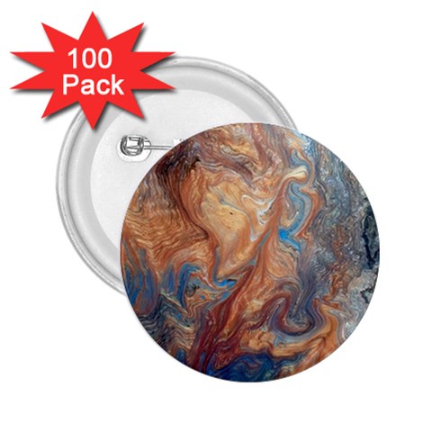 Blue flow 2.25  Buttons (100 pack)  from ArtsNow.com Front