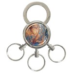 Blue flow 3-Ring Key Chain