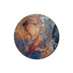 Blue flow Rubber Coaster (Round)