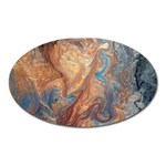 Blue flow Oval Magnet