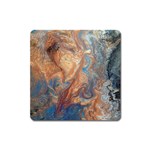 Blue flow Square Magnet