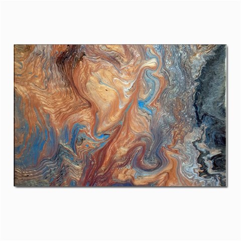 Blue flow Postcard 7  x 5  (Pkg of 10) from ArtsNow.com Front