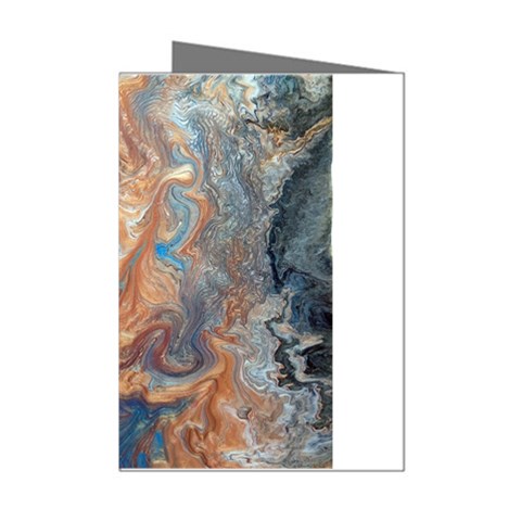 Blue flow Mini Greeting Cards (Pkg of 8) from ArtsNow.com Left