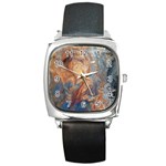 Blue flow Square Metal Watch