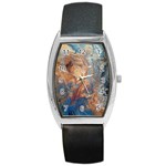 Blue flow Barrel Style Metal Watch