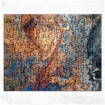 Blue flow Rectangular Jigsaw Puzzl