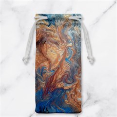 Blue flow Jewelry Bag from ArtsNow.com Back