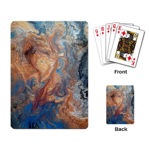 Blue flow Playing Cards Single Design (Rectangle) from ArtsNow.com Back