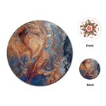 Blue flow Playing Cards Single Design (Round)