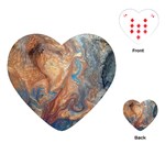Blue flow Playing Cards Single Design (Heart)