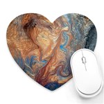 Blue flow Heart Mousepad