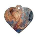 Blue flow Dog Tag Heart (Two Sides)