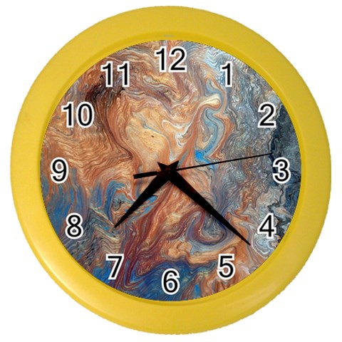Blue flow Color Wall Clock from ArtsNow.com Front