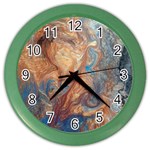 Blue flow Color Wall Clock