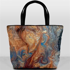 Blue flow Bucket Bag from ArtsNow.com Back