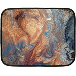 Blue flow 35 x27  Fleece Blanket (Mini)