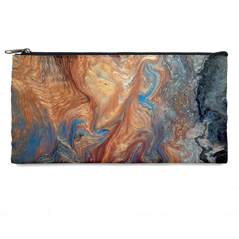 Blue flow Pencil Cases from ArtsNow.com Front