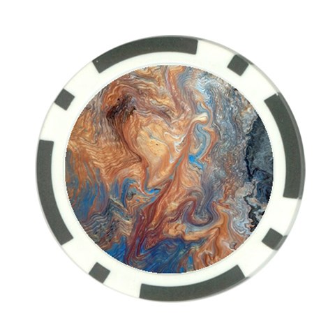 Blue flow Poker Chip Card Guard (10 pack) from ArtsNow.com Front