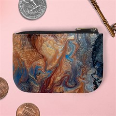 Blue flow Mini Coin Purse from ArtsNow.com Back
