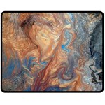 Blue flow 60  x 50  Fleece Blanket (Medium)