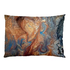 Blue flow Pillow Case (Two Sides) from ArtsNow.com Front