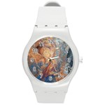 Blue flow Round Plastic Sport Watch (M)