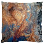 Blue flow Large Cushion Case (One Side)