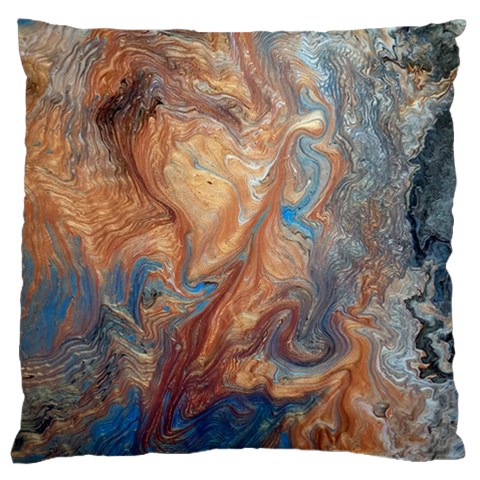 Blue flow Large Cushion Case (Two Sides) from ArtsNow.com Front