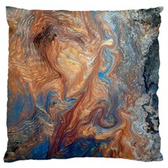 Blue flow Large Cushion Case (Two Sides) from ArtsNow.com Front